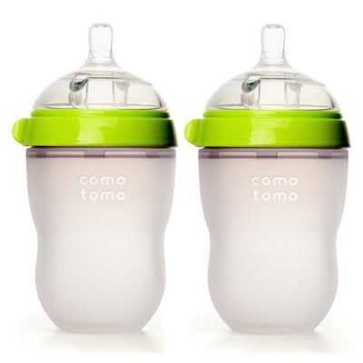 250ml Baby Bottle Twin Pack - Green