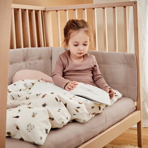 Linea by Leander Cot Bumper Soft Pink Protection