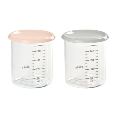 Maxi Portion 2 pack 240ml - Pink/Grey