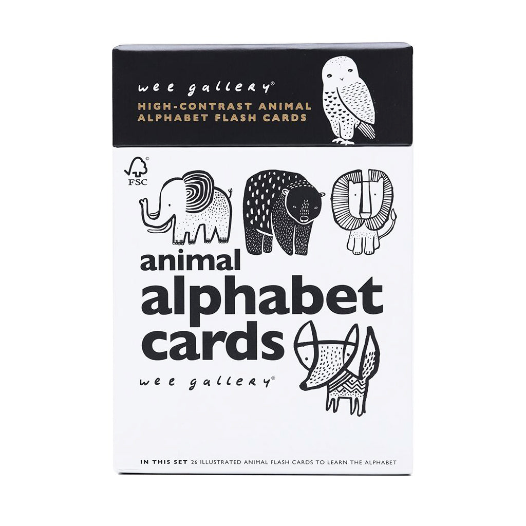 Wee gallery art cards animal alphabet for babies