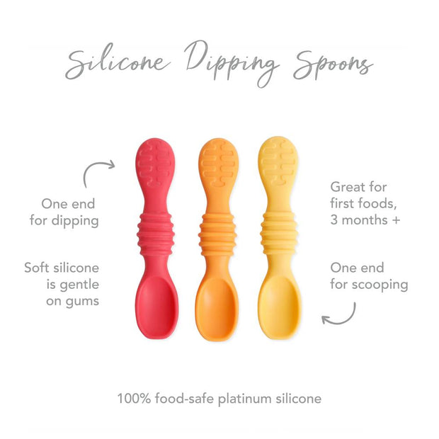 Bumkins Silicone Dipping Spoon 3pk VARIOUS COLOURS