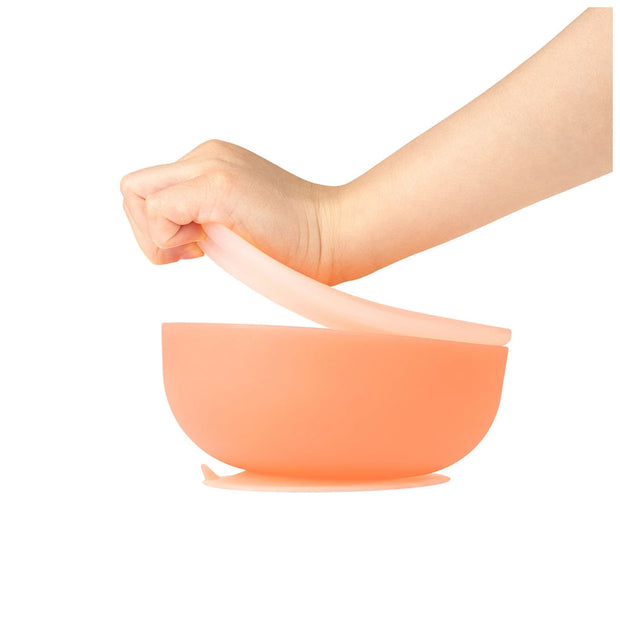 Suction Bowl with Lid VARIOUS COLOURS