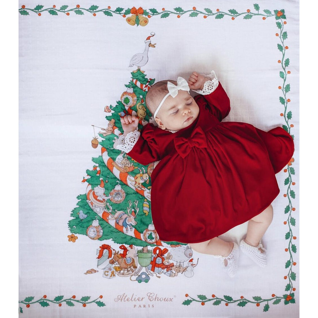 Christmas muslin swaddle hotsell