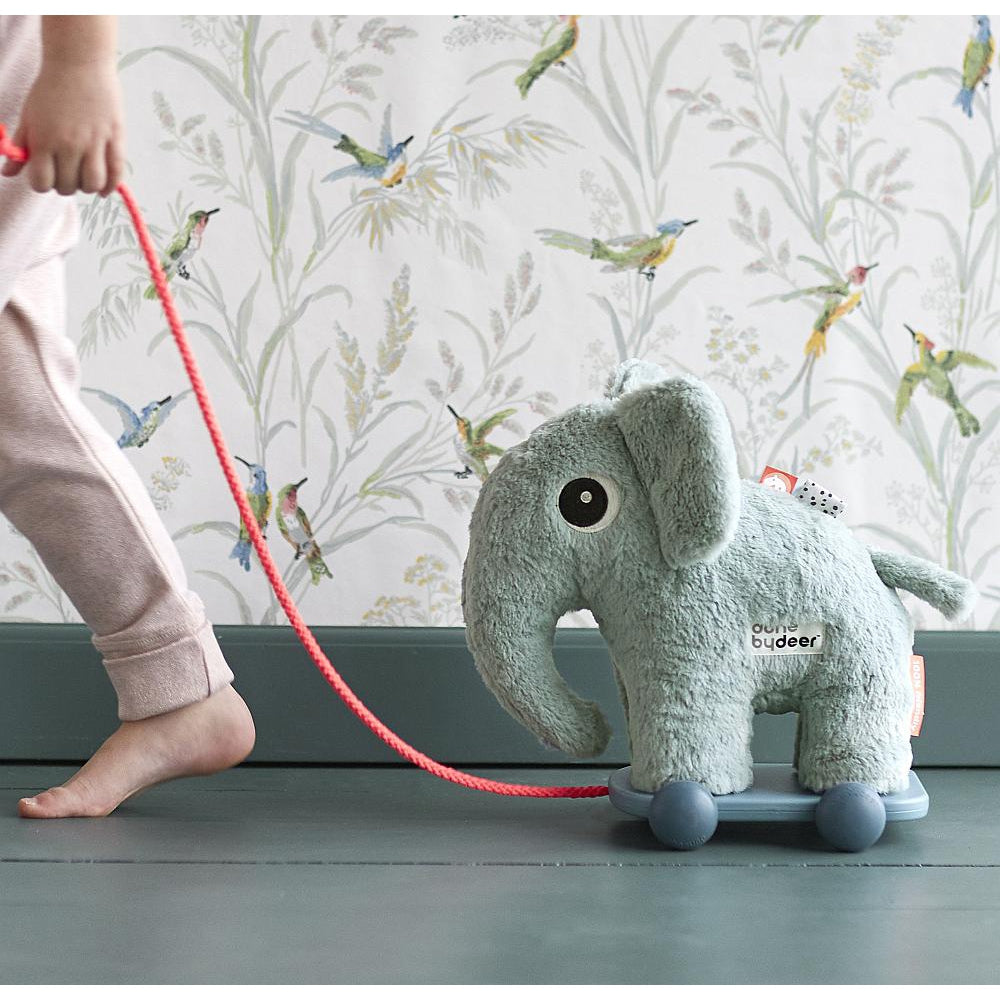 Done By Deer PullAlong Soft Toy Elphee Blue Fun & Playful