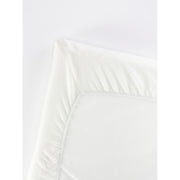 Fitted Sheet for Travel Cot - White