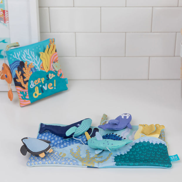 Deep Sea Dive Fabric Washable Bath Book