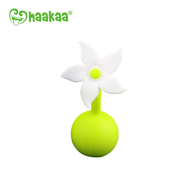 Silicone Breast Pump Flower Stopper - White