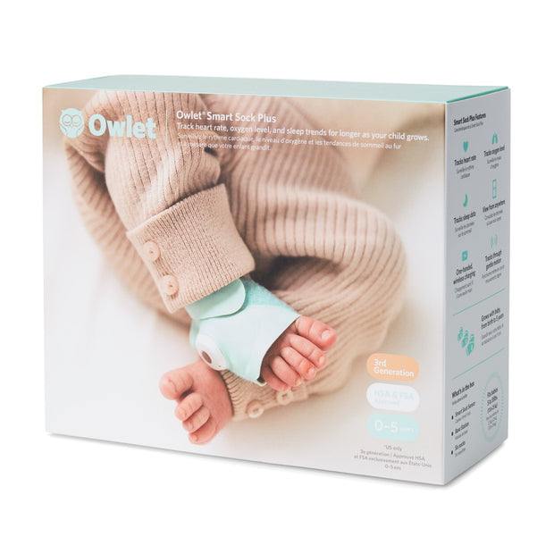 Pack D'Extensions Owlet Smart Sock - 42 Mois Supplémentaires De Surveillance | Fréquence Cardiaque Et Oxygène