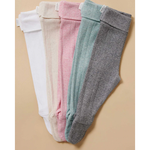 Pointelle Footed Leggings VARIOUS COLOURS