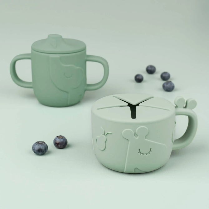 Peekaboo Spout & Snack Cup Set In Various Colours Buy Now