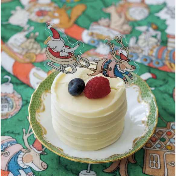 Mini Cake Toppers – Christmas – Set of 12