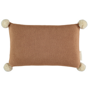 So Natural Knitted Cushion - Biscuit