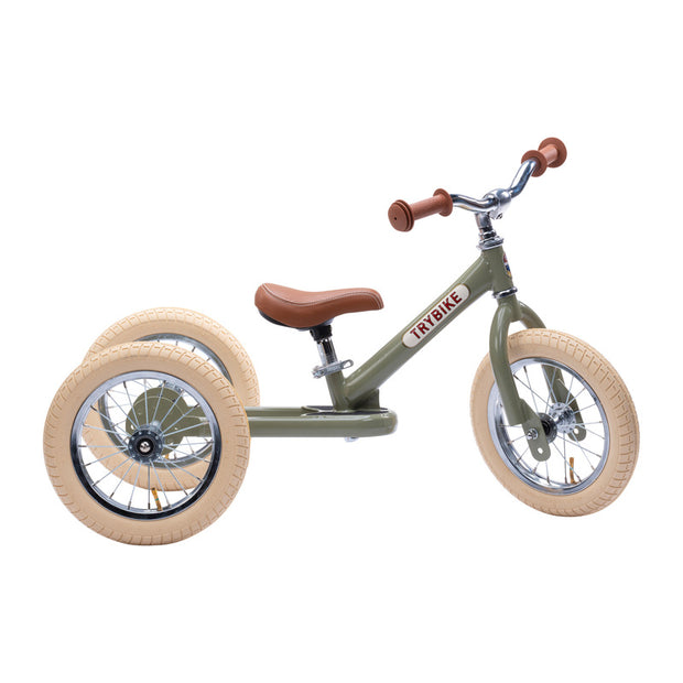 Vintage 2 in 1 Steel Balance Bike (3 wheel) VARIOUS COLOURS