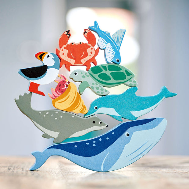 Coastal Animals Display Shelf Set