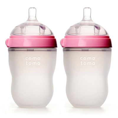 250ml Baby Bottle Twin Pack - Pink
