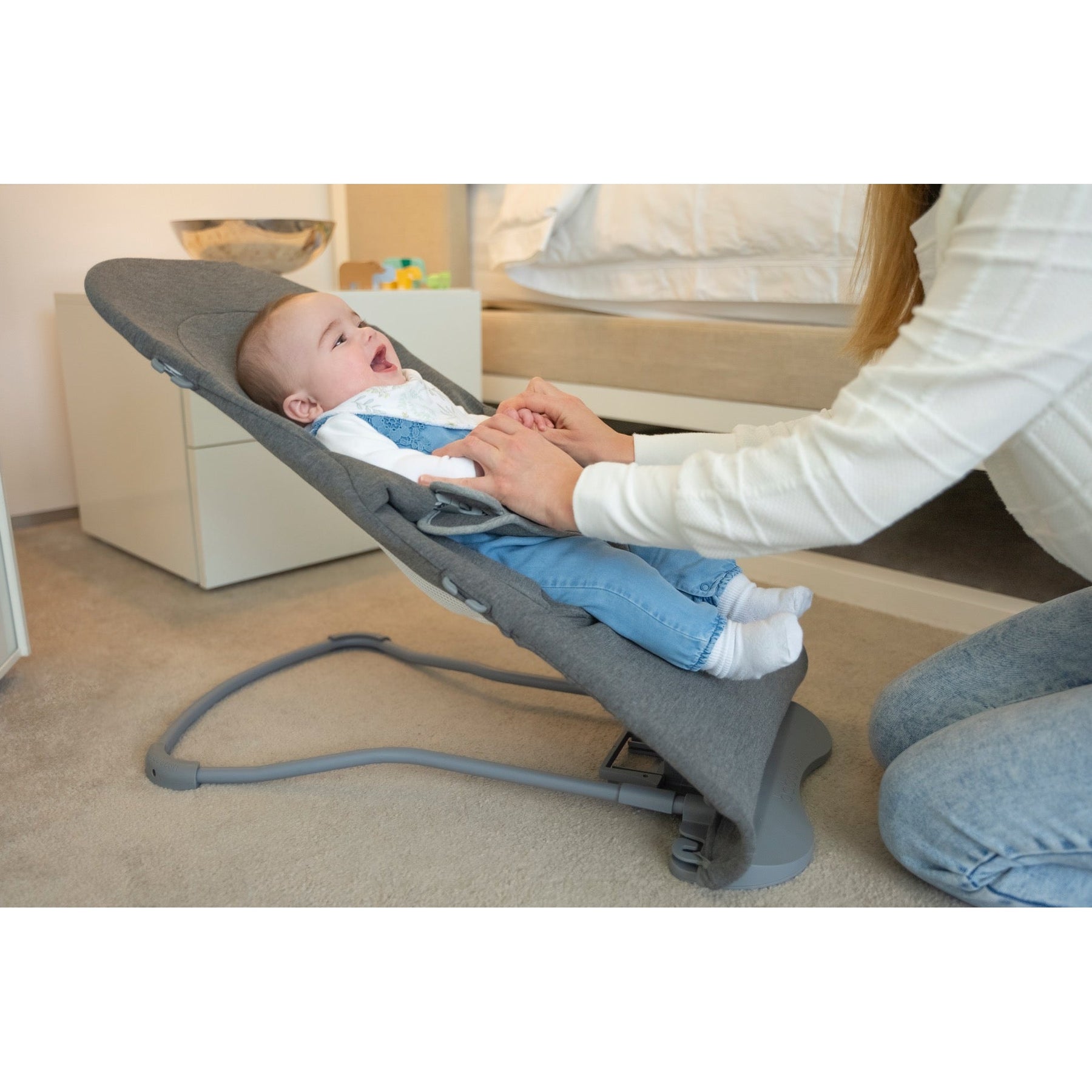 Ergonomic Baby Bouncer Relaxing & Safe for Infants