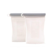 Reusable Silicone Breastmilk Storage Bag - 2 pack VARIOUS COLOURS