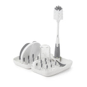 On The Go Drying Rack and Bottle Brush - Grey