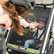 Thule Chariot Cab - 2 Seat Multisport Bike Trailer Aluminium/Cypress Green
