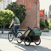 Thule Chariot Cab - 2 Seat Multisport Bike Trailer Aluminium/Cypress Green