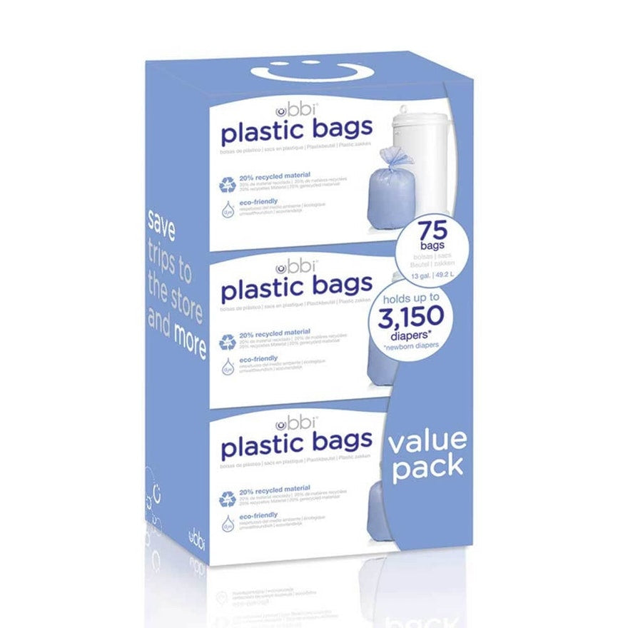 Ubbi Nappy Bin Bags 3Pack Hygienic & Secure Disposal